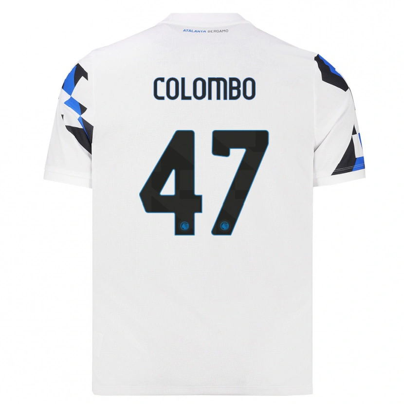 Danxen Kinderen Matteo Colombo #47 Wit Rood Blauw Uitshirt Uittenue 2026/27 T-Shirt