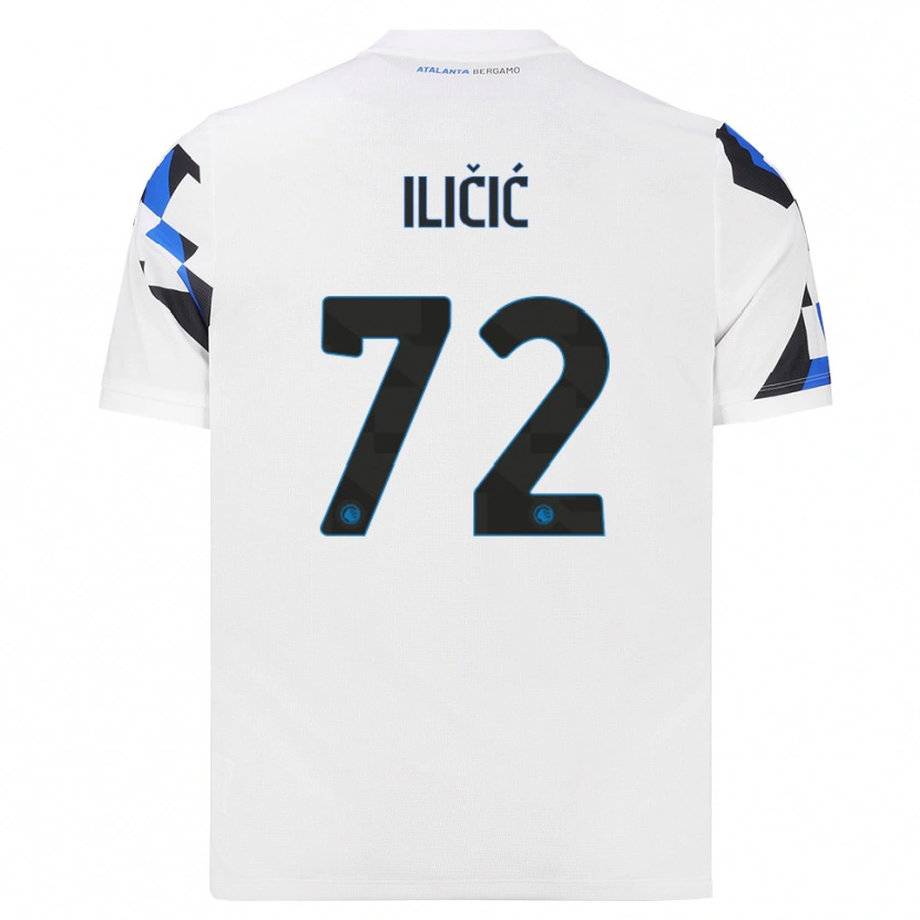 Danxen Kinderen Josip Ilicic #72 Wit Rood Blauw Uitshirt Uittenue 2026/27 T-Shirt