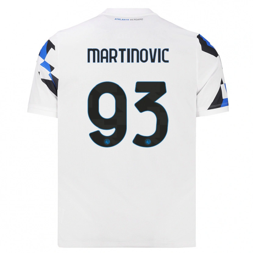Danxen Kinderen Melania Martinovic #93 Wit Rood Blauw Uitshirt Uittenue 2026/27 T-Shirt