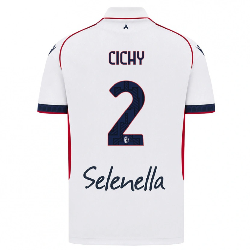 Danxen Kinderen Natan Cichy #2 Wit Rood Koninklijk Blauw Uitshirt Uittenue 2026/27 T-Shirt