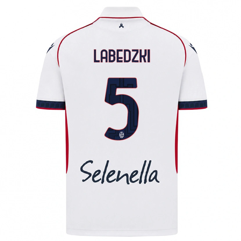 Danxen Kinderen Jan Labedzki #5 Wit Rood Koninklijk Blauw Uitshirt Uittenue 2026/27 T-Shirt