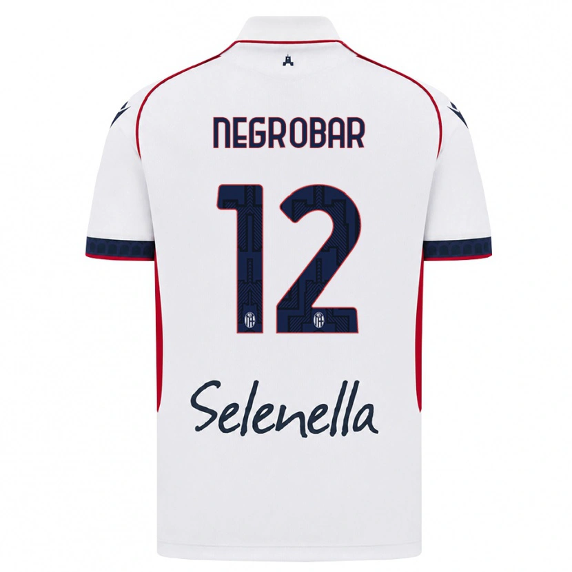 Danxen Kinderen Lucas Negrobar #12 Wit Rood Koninklijk Blauw Uitshirt Uittenue 2026/27 T-Shirt