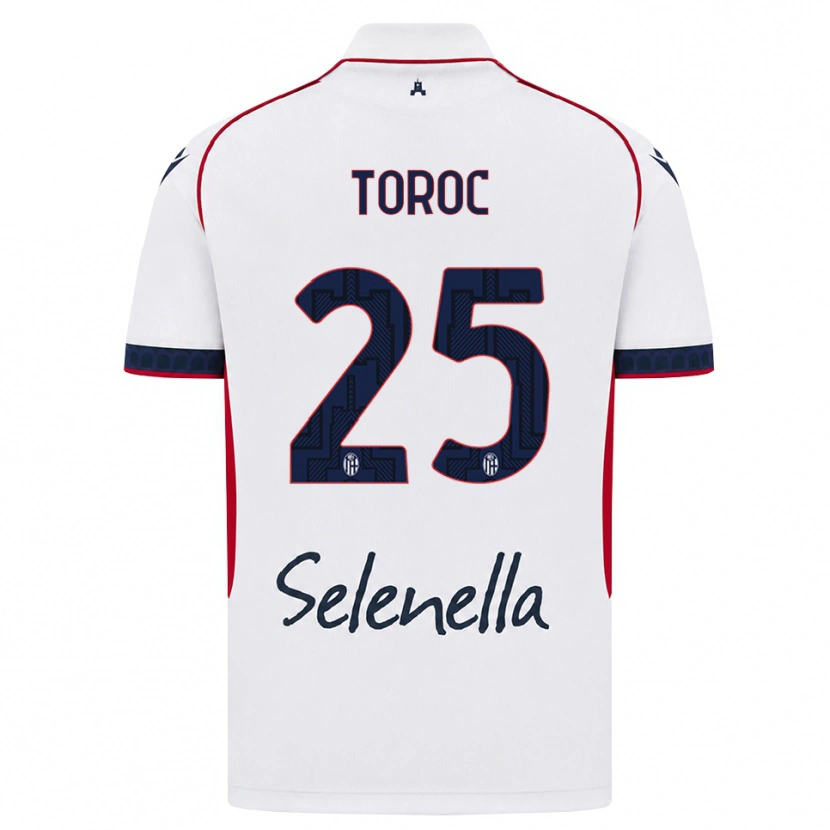 Danxen Kinderen Andrei Toroc #25 Wit Rood Koninklijk Blauw Uitshirt Uittenue 2026/27 T-Shirt