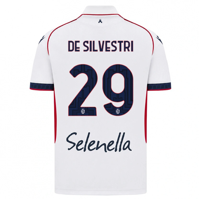 Danxen Kinderen Lorenzo De Silvestri #29 Wit Rood Koninklijk Blauw Uitshirt Uittenue 2026/27 T-Shirt