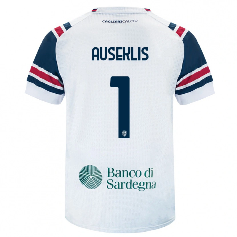 Danxen Kinderen Henrijs Auseklis #1 Wit Rood Groen Uitshirt Uittenue 2026/27 T-Shirt