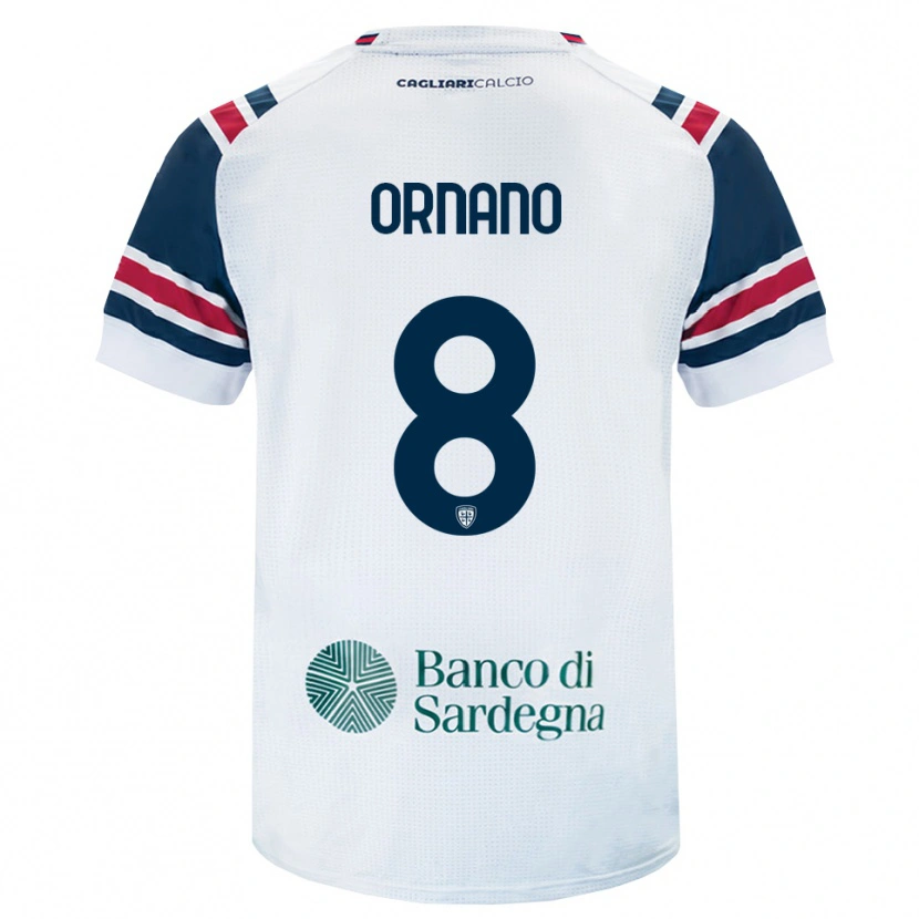 Danxen Kinderen Marco Ornano #8 Wit Rood Groen Uitshirt Uittenue 2026/27 T-Shirt