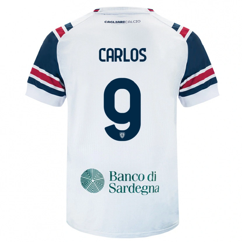 Danxen Kinderen Kevin Carlos #9 Wit Rood Groen Uitshirt Uittenue 2026/27 T-Shirt