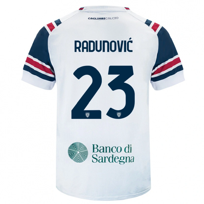 Danxen Kinderen Boris Radunović #23 Wit Rood Groen Uitshirt Uittenue 2026/27 T-Shirt