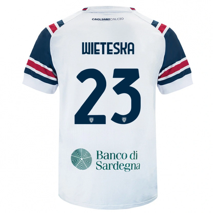 Danxen Kinderen Mateusz Wieteska #23 Wit Rood Groen Uitshirt Uittenue 2026/27 T-Shirt