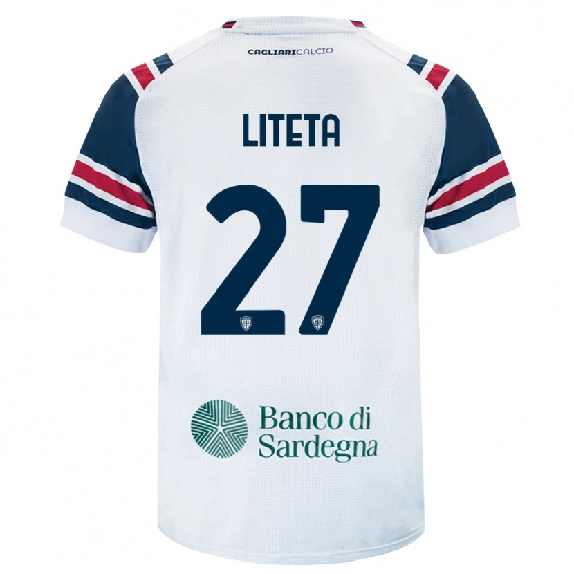 Danxen Kinderen Joseph Liteta #27 Wit Rood Groen Uitshirt Uittenue 2026/27 T-Shirt