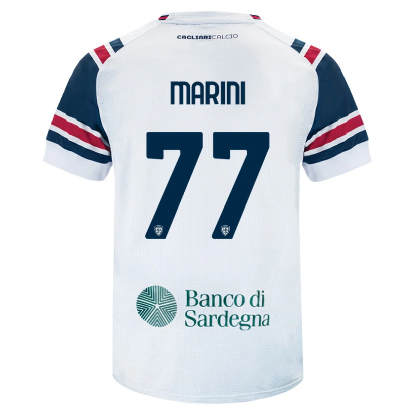 Danxen Kinderen Matteo Marini #77 Wit Rood Groen Uitshirt Uittenue 2026/27 T-Shirt
