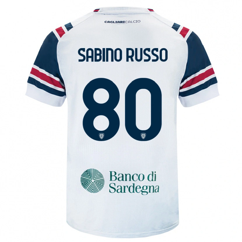Danxen Kinderen Alessandro Sabino Russo #80 Wit Rood Groen Uitshirt Uittenue 2026/27 T-Shirt