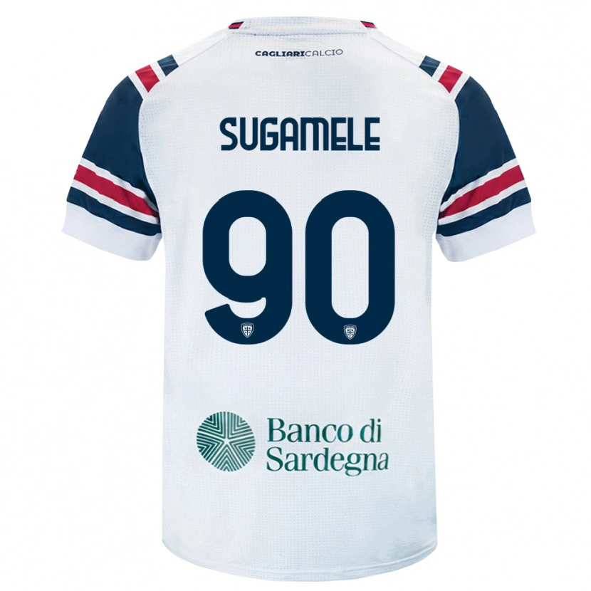 Danxen Kinderen Alessandro Sugamele #90 Wit Rood Groen Uitshirt Uittenue 2026/27 T-Shirt