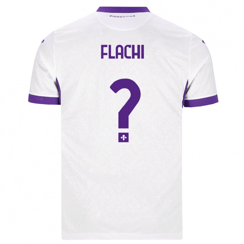 Danxen Kinderen Tommaso Flachi #0 Wit Paars Uitshirt Uittenue 2026/27 T-Shirt