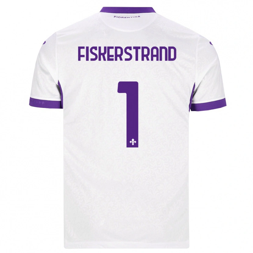 Danxen Kinderen Cecilie Fiskerstrand #1 Wit Paars Uitshirt Uittenue 2026/27 T-Shirt