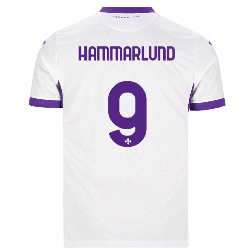 Danxen Kinderen Pauline Hammarlund #9 Wit Paars Uitshirt Uittenue 2026/27 T-Shirt