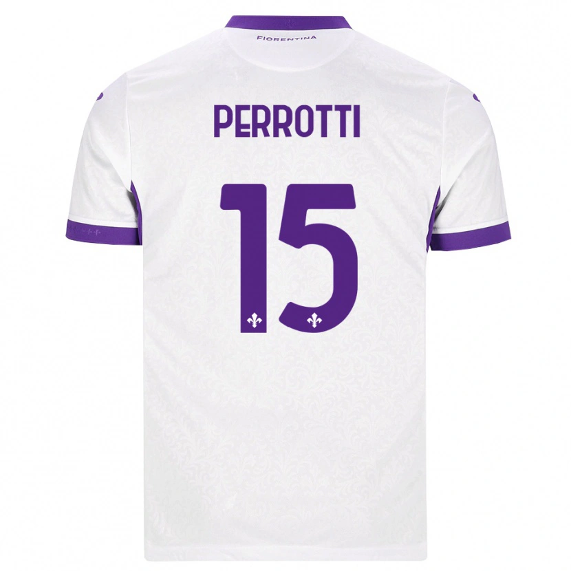 Danxen Kinderen Alessandro Perrotti #15 Wit Paars Uitshirt Uittenue 2026/27 T-Shirt