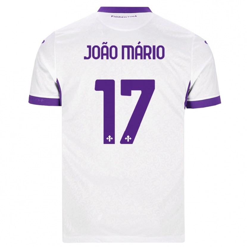 Danxen Kinderen João Mário #17 Wit Paars Uitshirt Uittenue 2026/27 T-Shirt