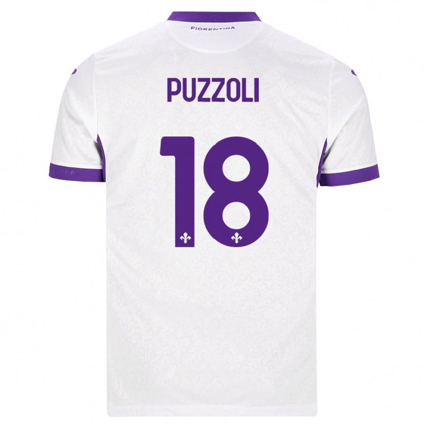 Danxen Kinderen Giorgio Puzzoli #18 Wit Paars Uitshirt Uittenue 2026/27 T-Shirt