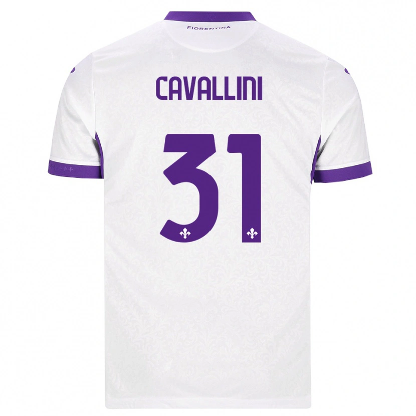 Danxen Kinderen Aurora Cavallini #31 Wit Paars Uitshirt Uittenue 2026/27 T-Shirt