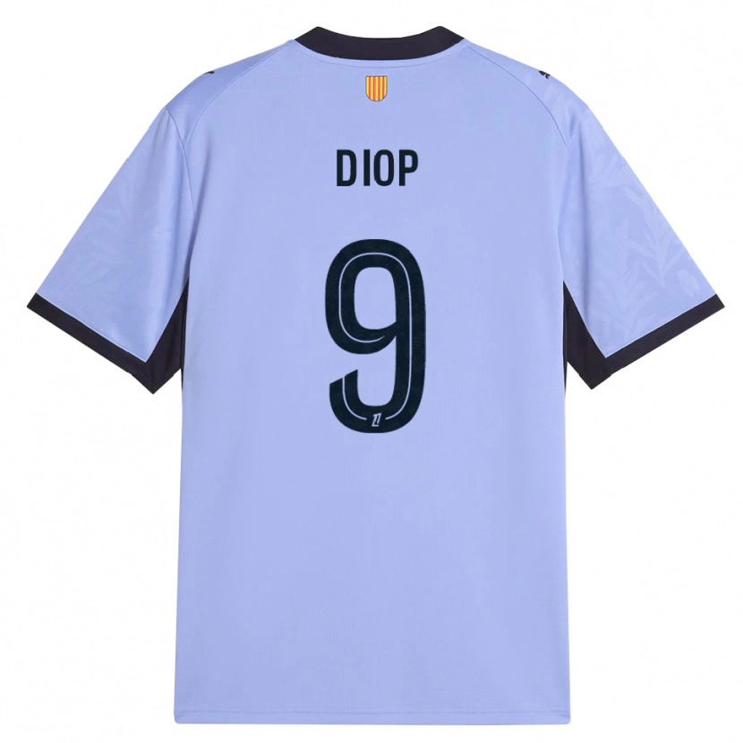 Danxen Kinderen Mama Diop #9 Lavendel Zwart Thuisshirt Derde Tenue 2026/27 T-Shirt