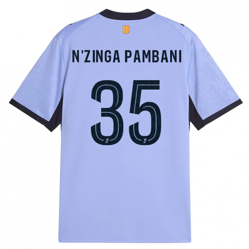 Danxen Kinderen Pladi N'zinga Pambani #35 Lavendel Zwart Thuisshirt Derde Tenue 2026/27 T-Shirt