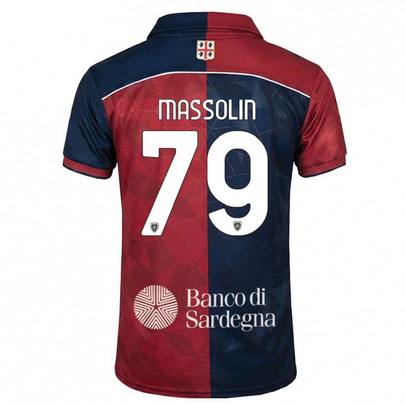 Danxen Kinderen Yanis Massolin #79 Bordeauxrood Koninklijk Blauw Thuisshirt Thuistenue 2026/27 T-Shirt