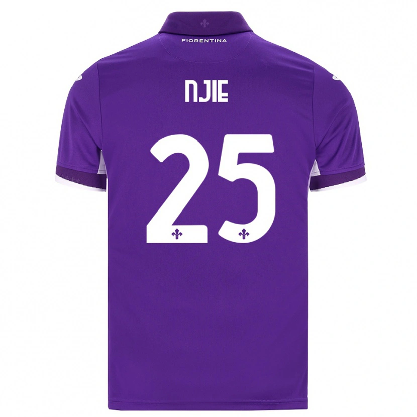Danxen Kinderen Alieu Njie #25 Paars Wit Roze Thuisshirt Thuistenue 2026/27 T-Shirt