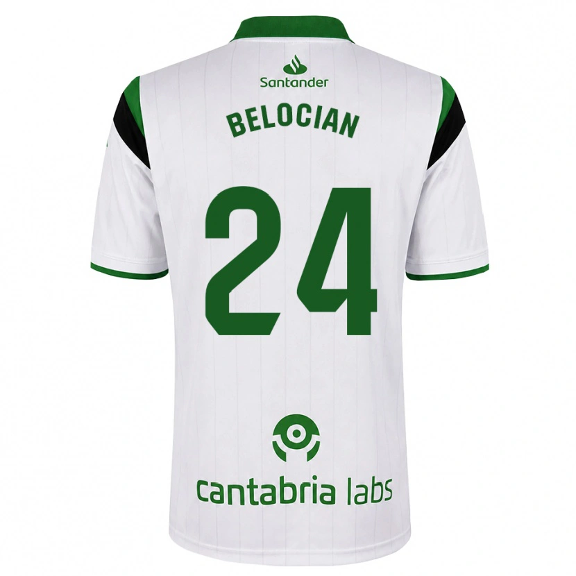 Danxen Kinderen Jeanuël Belocian #24 Wit Groen Zwart Thuisshirt Thuistenue 2026/27 T-Shirt