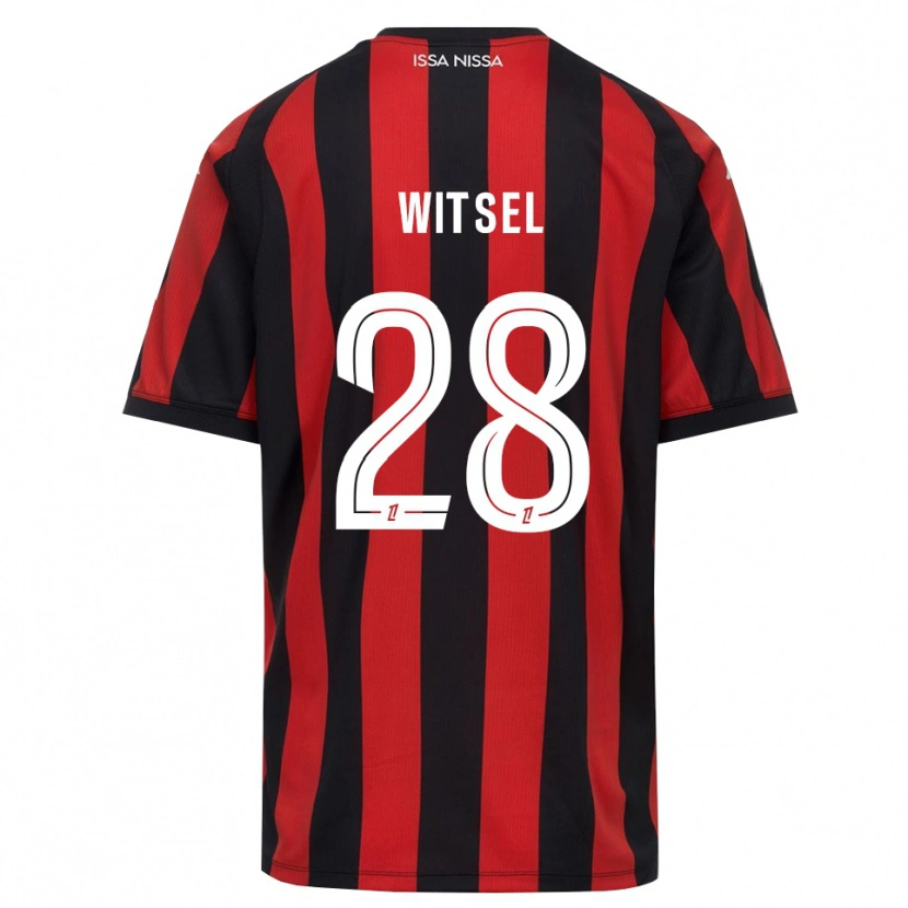 Danxen Heren Axel Witsel #28 Rood Zwart Wit Thuisshirt Thuistenue 2026/27 T-Shirt