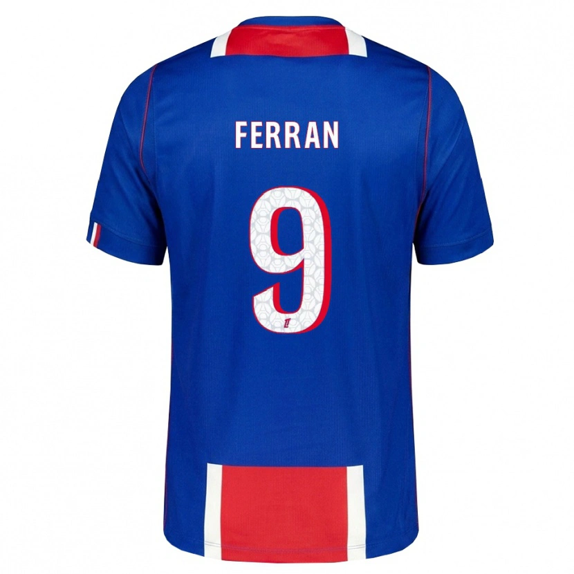 Danxen Heren Ferran Torres #9 Rood Wit Blauw Thuisshirt Thuistenue 2026/27 T-Shirt