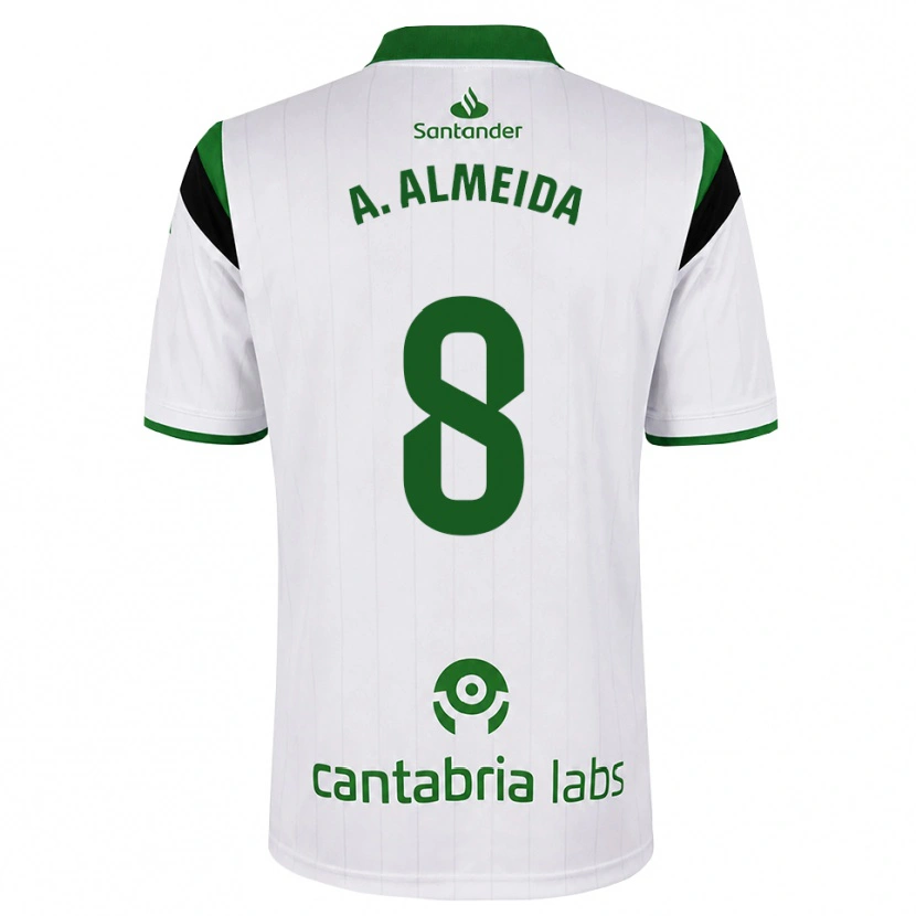 Danxen Heren André Almeida #8 Wit Groen Zwart Thuisshirt Thuistenue 2026/27 T-Shirt