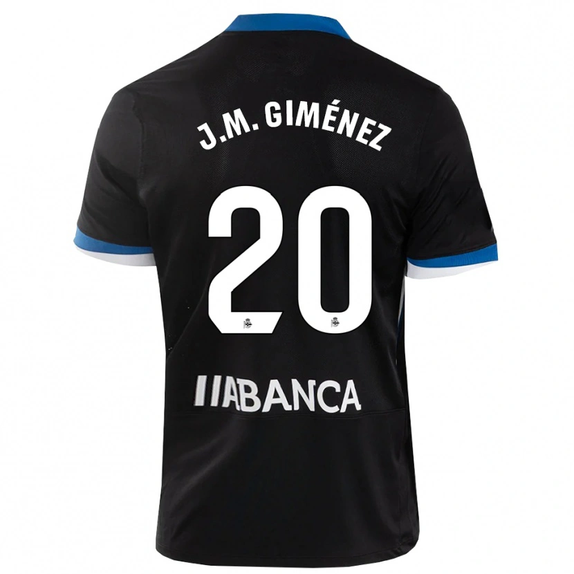 Danxen Heren José María Giménez #20 Zwart Blauw Wit Uitshirt Uittenue 2026/27 T-Shirt