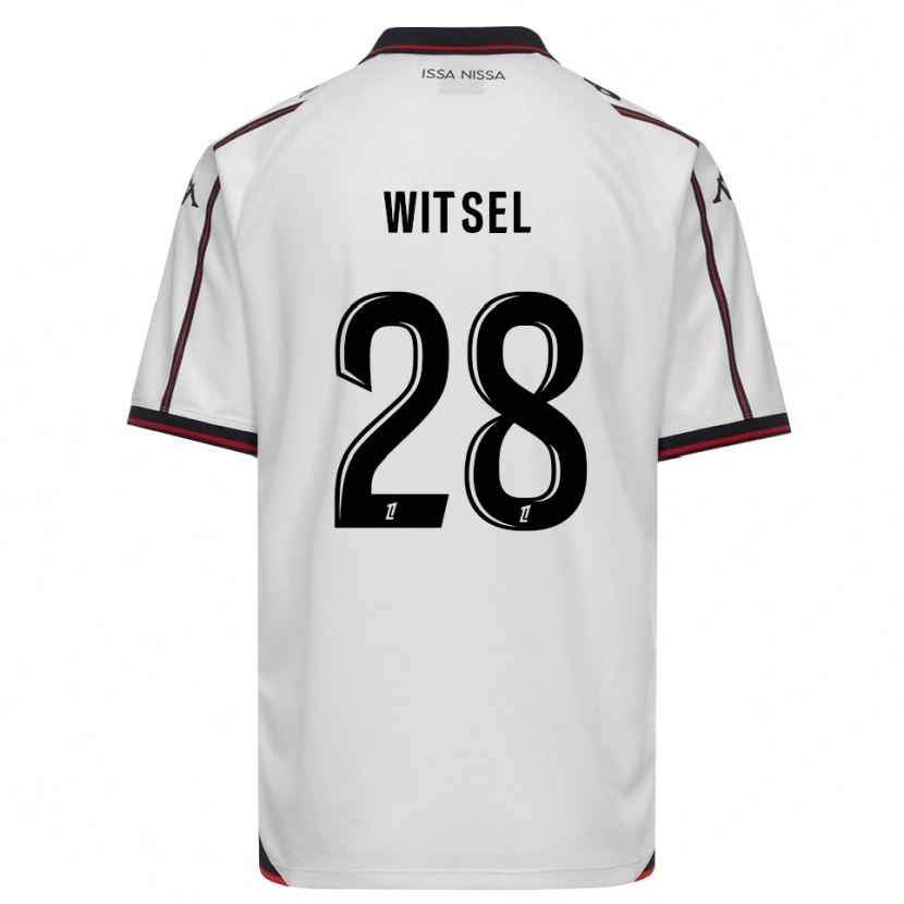 Danxen Heren Axel Witsel #28 Zwart Wit Uitshirt Uittenue 2026/27 T-Shirt
