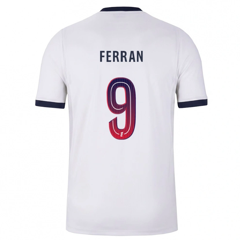 Danxen Heren Ferran Torres #9 Wit Zwart Rood Uitshirt Uittenue 2026/27 T-Shirt