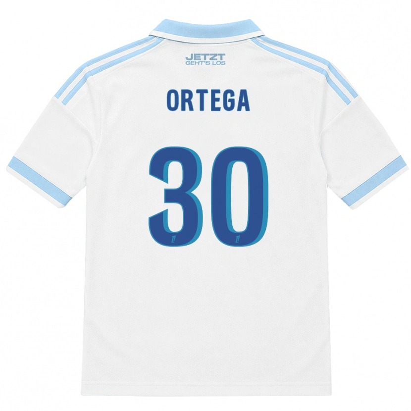 Danxen Heren Jacobo Ortega #30 Licht Hemelsblauw Wit Rood Uitshirt Uittenue 2026/27 T-Shirt