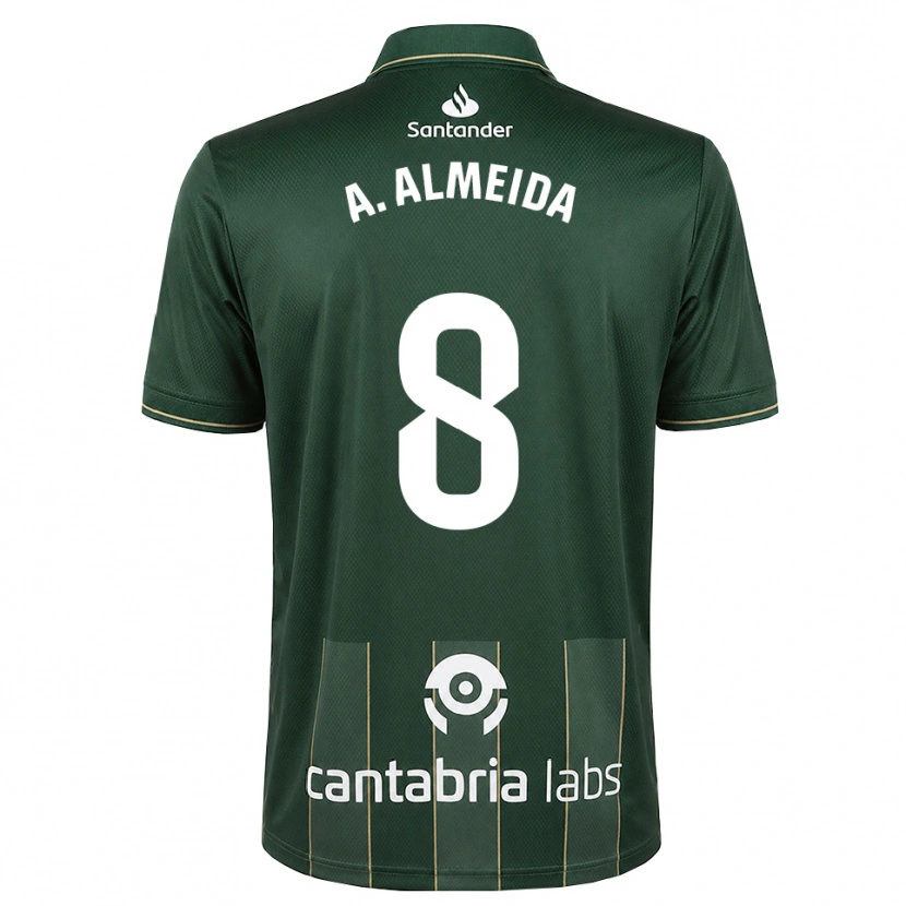 Danxen Heren André Almeida #8 Donker Leigrijs Wit Uitshirt Uittenue 2026/27 T-Shirt