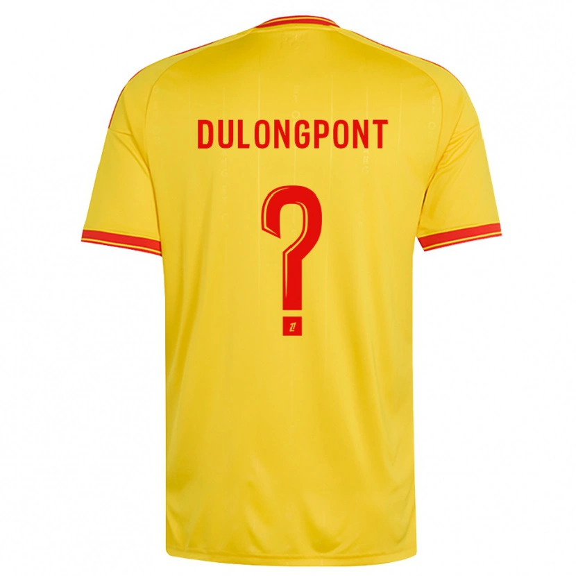 Danxen Heren Tom Dulongpont #0 Goud Oranje Rood Thuisshirt Thuistenue 2026/27 T-Shirt