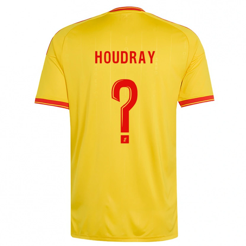 Danxen Heren Leyaan Houdray #0 Goud Oranje Rood Thuisshirt Thuistenue 2026/27 T-Shirt
