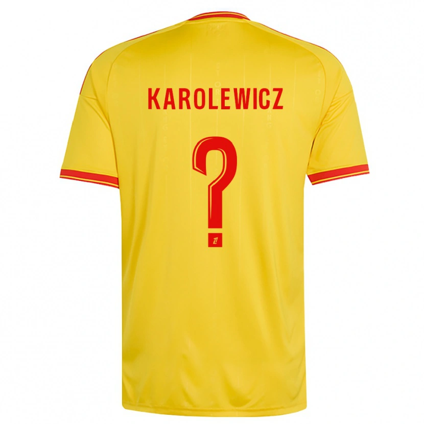 Danxen Heren Roman Karolewicz #0 Goud Oranje Rood Thuisshirt Thuistenue 2026/27 T-Shirt