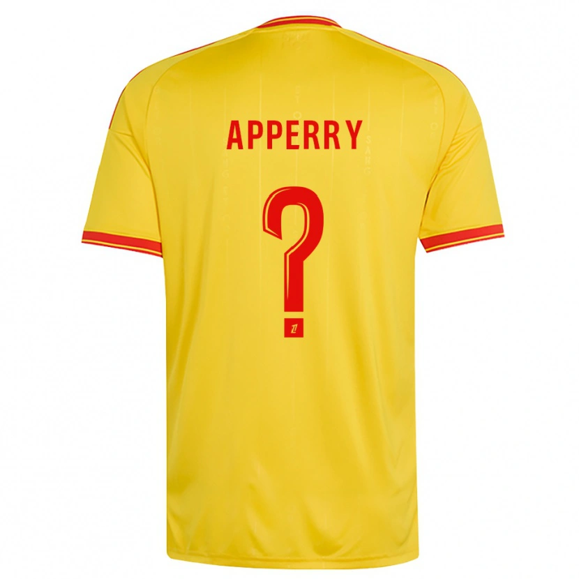 Danxen Heren Marceau Apperry #0 Goud Oranje Rood Thuisshirt Thuistenue 2026/27 T-Shirt