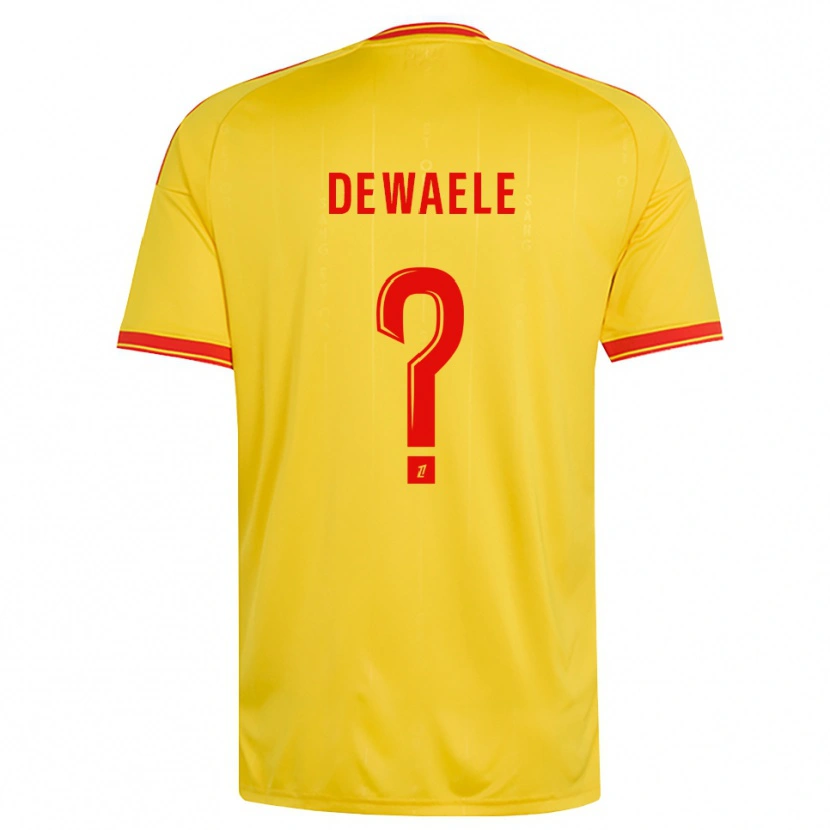 Danxen Heren Florian Dewaele #0 Goud Oranje Rood Thuisshirt Thuistenue 2026/27 T-Shirt