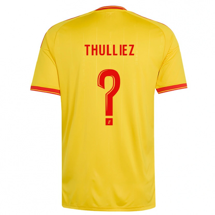 Danxen Heren Lucie Thulliez #0 Goud Oranje Rood Thuisshirt Thuistenue 2026/27 T-Shirt
