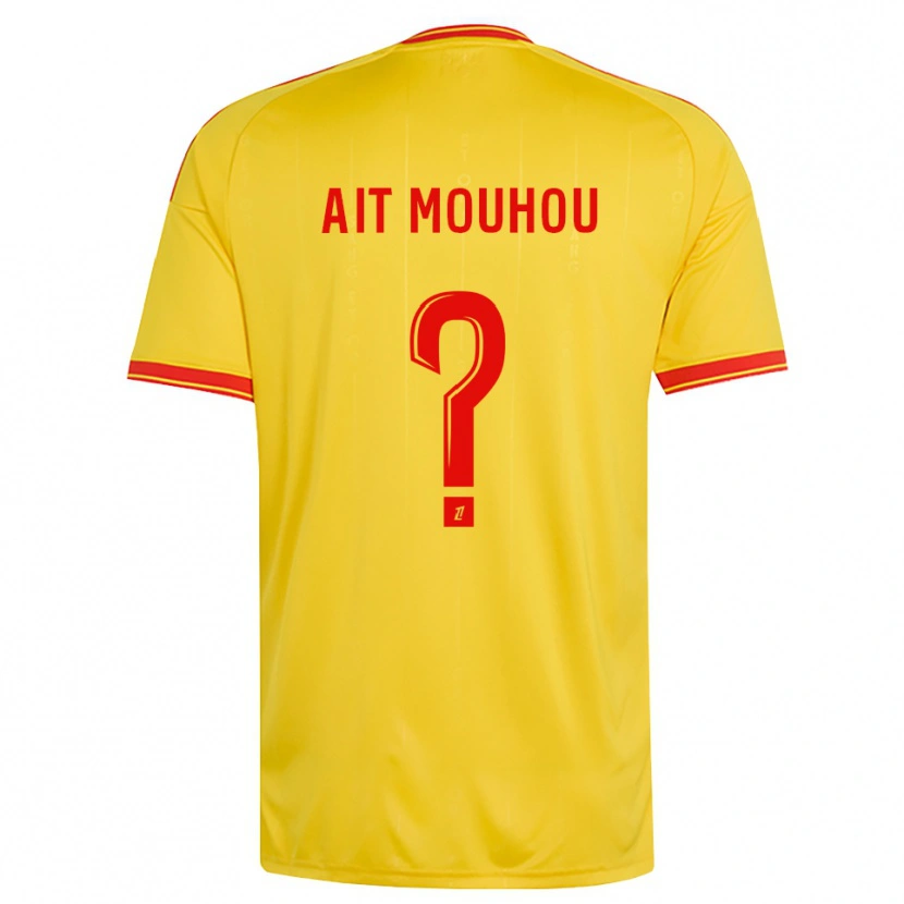 Danxen Heren Nassim Ait Mouhou #0 Goud Oranje Rood Thuisshirt Thuistenue 2026/27 T-Shirt