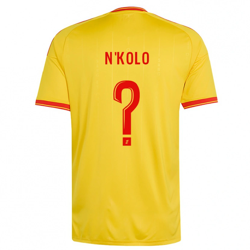 Danxen Heren Pierre N'kolo #0 Goud Oranje Rood Thuisshirt Thuistenue 2026/27 T-Shirt