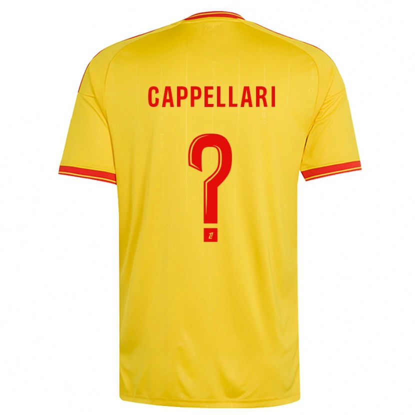 Danxen Heren Jihan Cappellari #0 Goud Oranje Rood Thuisshirt Thuistenue 2026/27 T-Shirt