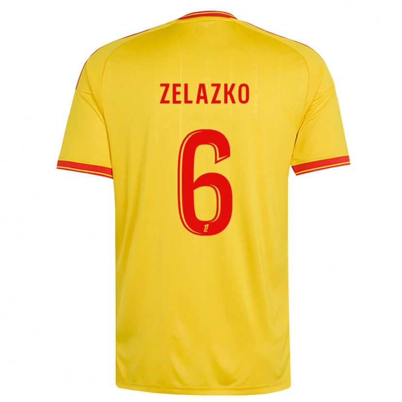 Danxen Heren Robin Zelazko #6 Goud Oranje Rood Thuisshirt Thuistenue 2026/27 T-Shirt