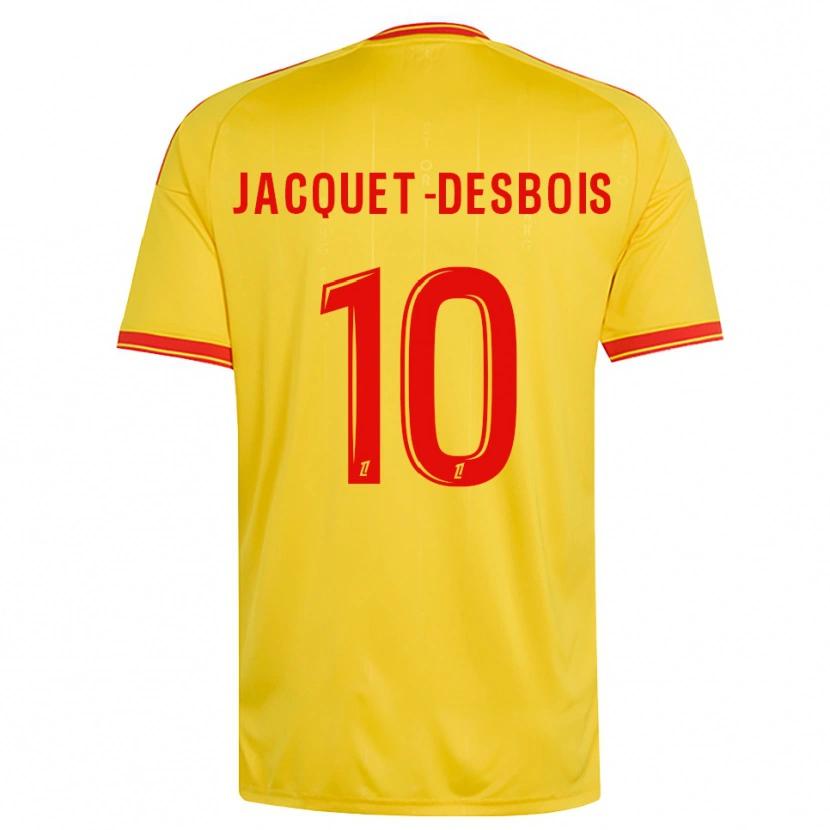 Danxen Heren Tairik Jacquet-Desbois #10 Goud Oranje Rood Thuisshirt Thuistenue 2026/27 T-Shirt
