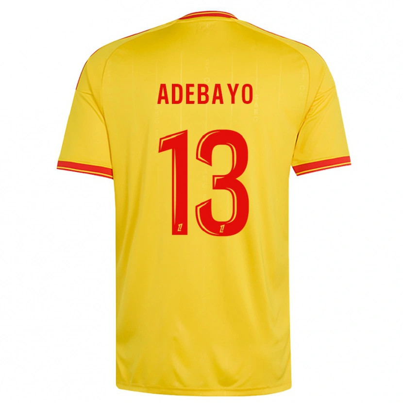 Danxen Heren Kamil Adebayo #13 Goud Oranje Rood Thuisshirt Thuistenue 2026/27 T-Shirt