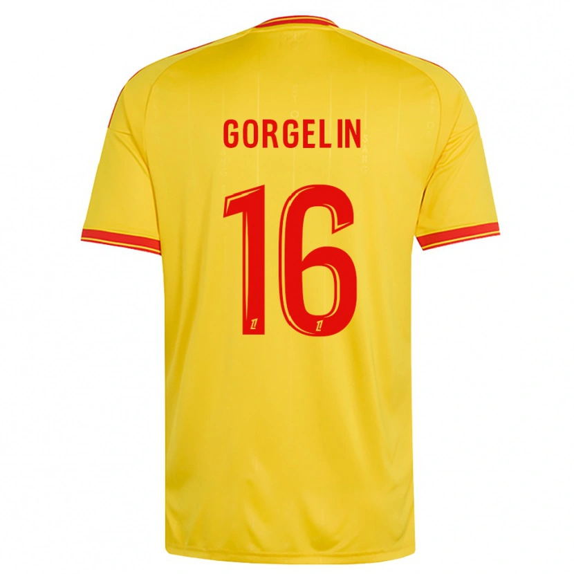 Danxen Heren Mathieu Gorgelin #16 Goud Oranje Rood Thuisshirt Thuistenue 2026/27 T-Shirt